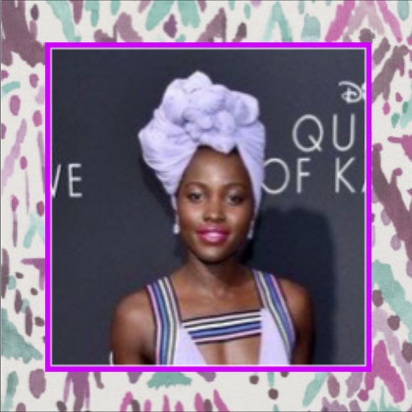 🎀 PURPLE HEAD WRAP SCARF TURBAN COVER BOHO CHIC - Picture 6 of 7