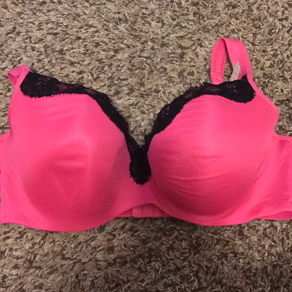 Hot pink bra