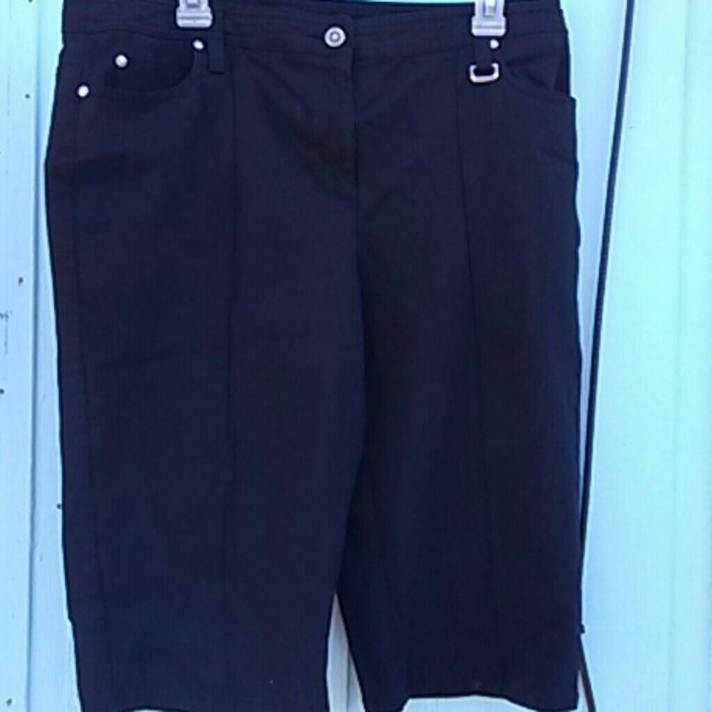 Solid black Capri's by Style & Co