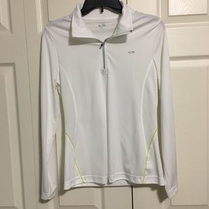 Champion White Quarter Zip Pullover Size L