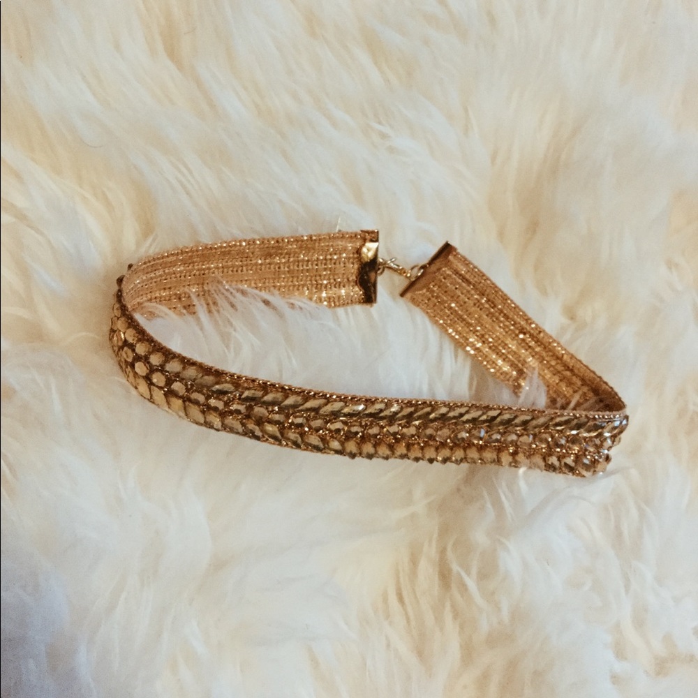 ⚡️NWT⚡️GLAM Beautiful Gold Rhinestone Choker