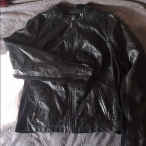 Sleek leather jacket