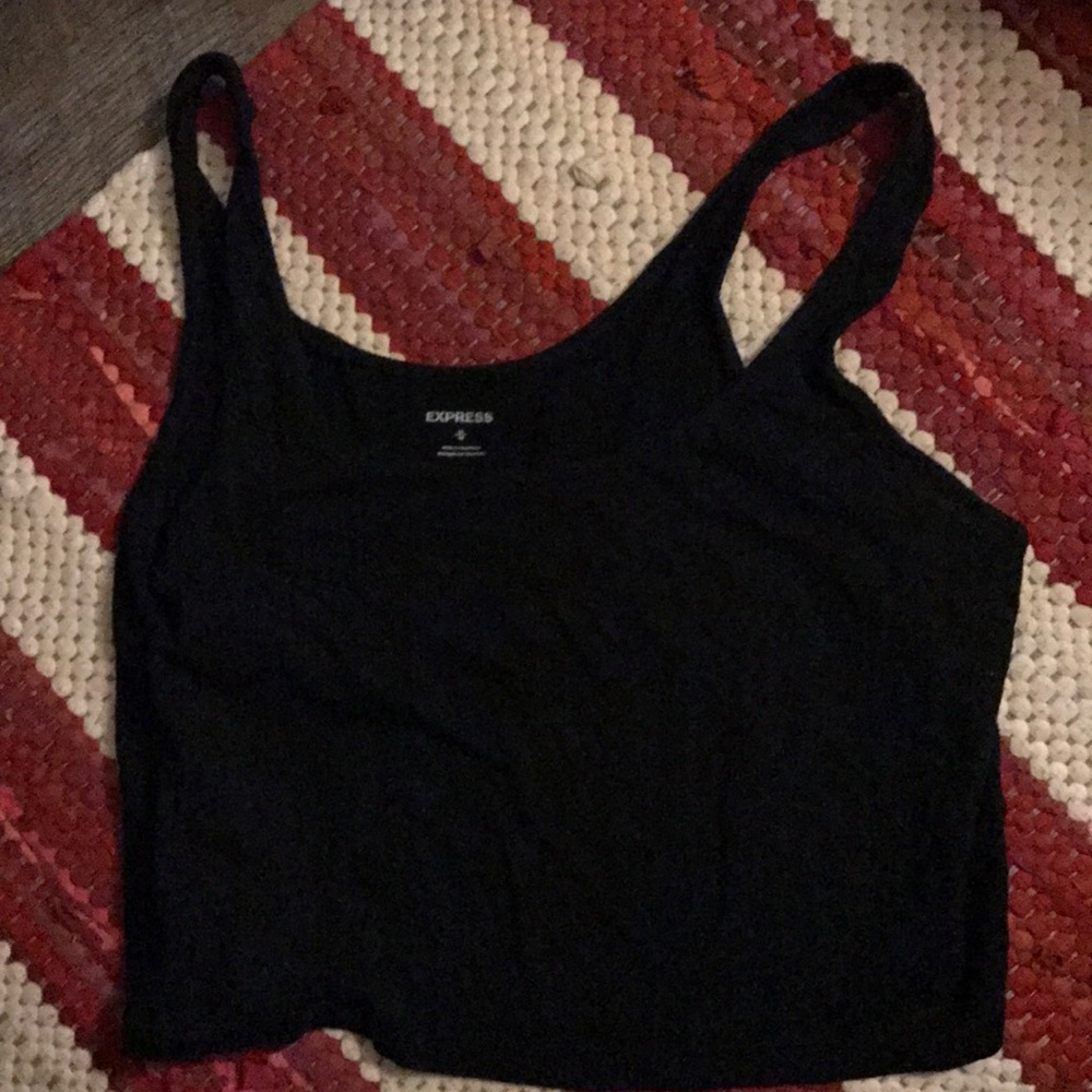 Express black crop top