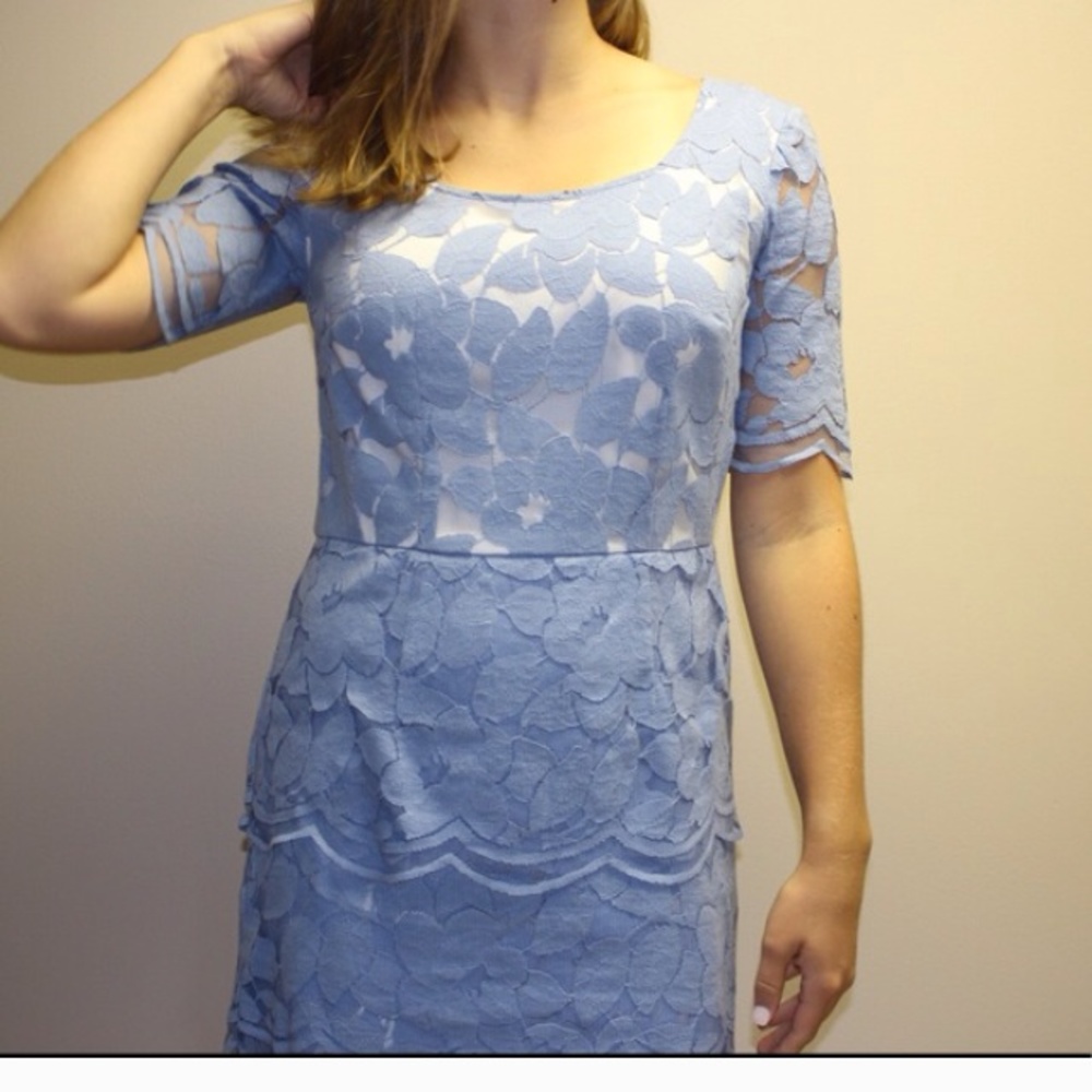 Antonio Melani Blue Lace Dress