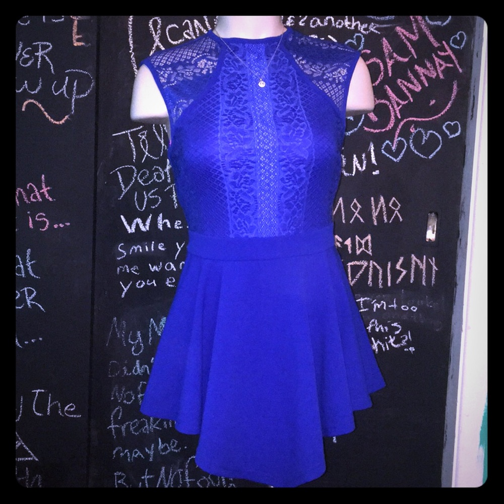 Royal Blue Lacy Romper