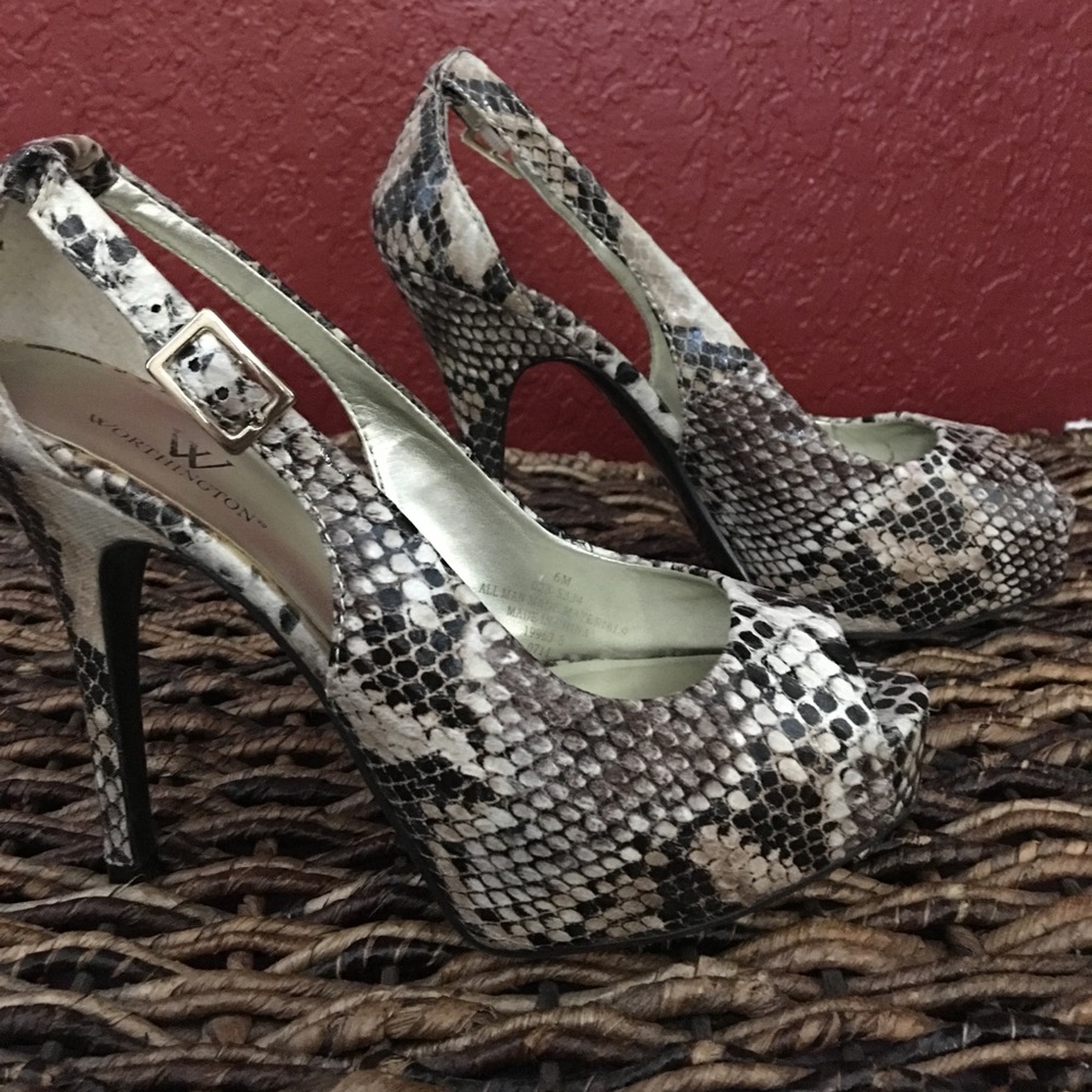 Worthington Snake Platform Heel