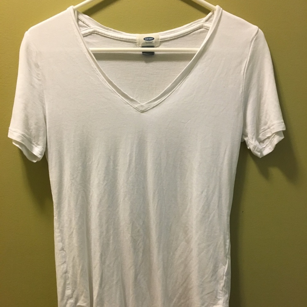 Plain white tee