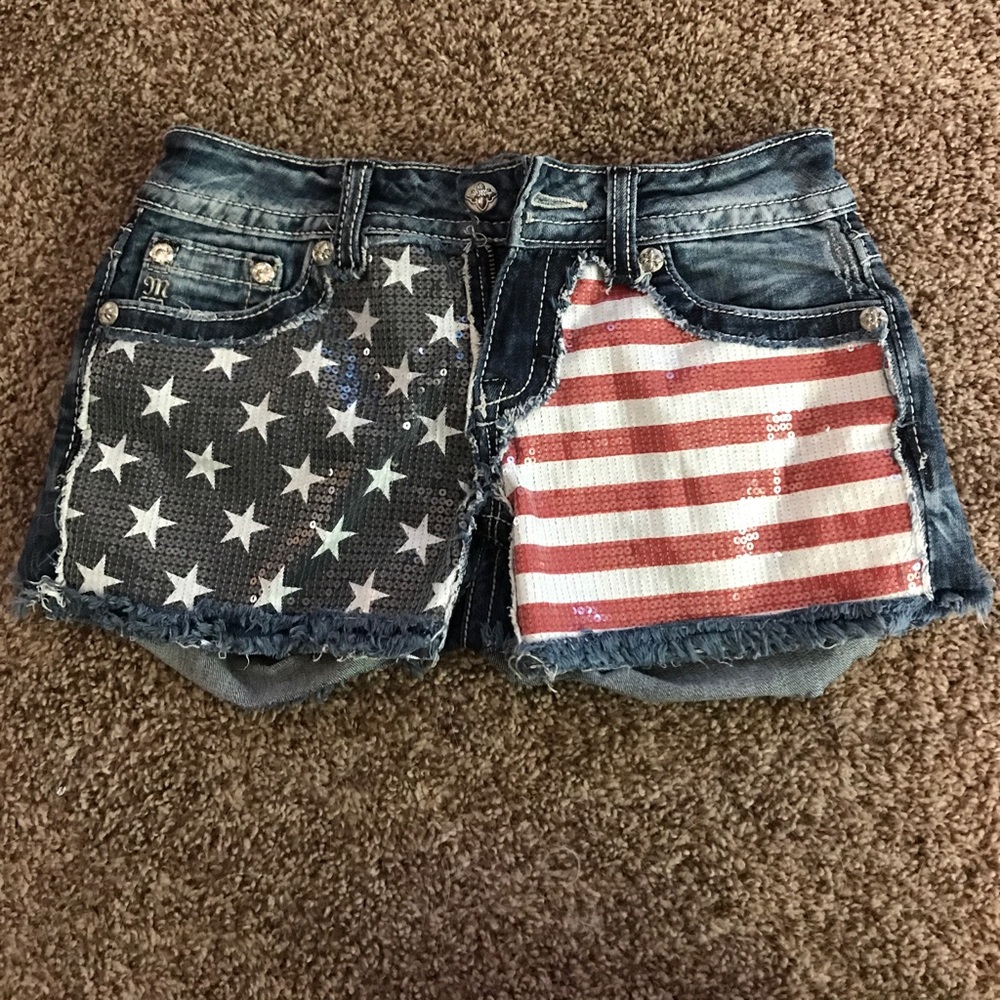 American flag shorts