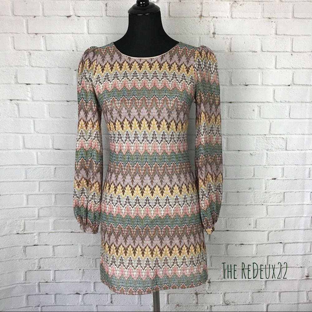 Miss Selfridge Mini Dress Long Bell Sleeves