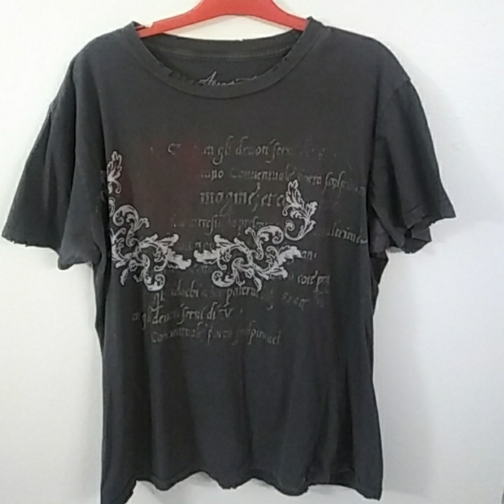 Aeropostale Distressed Look Black Shirt in M