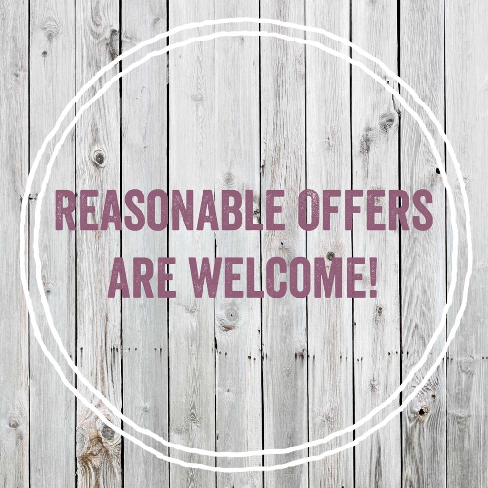 Reasonable offers are welcome!