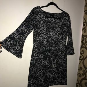 Black & Grey Sweater Dress