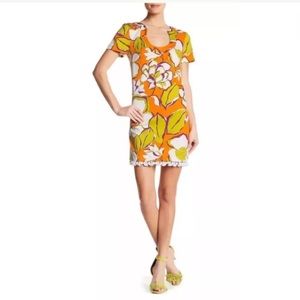 Trina Turk musita shift dress in kumquat size 2