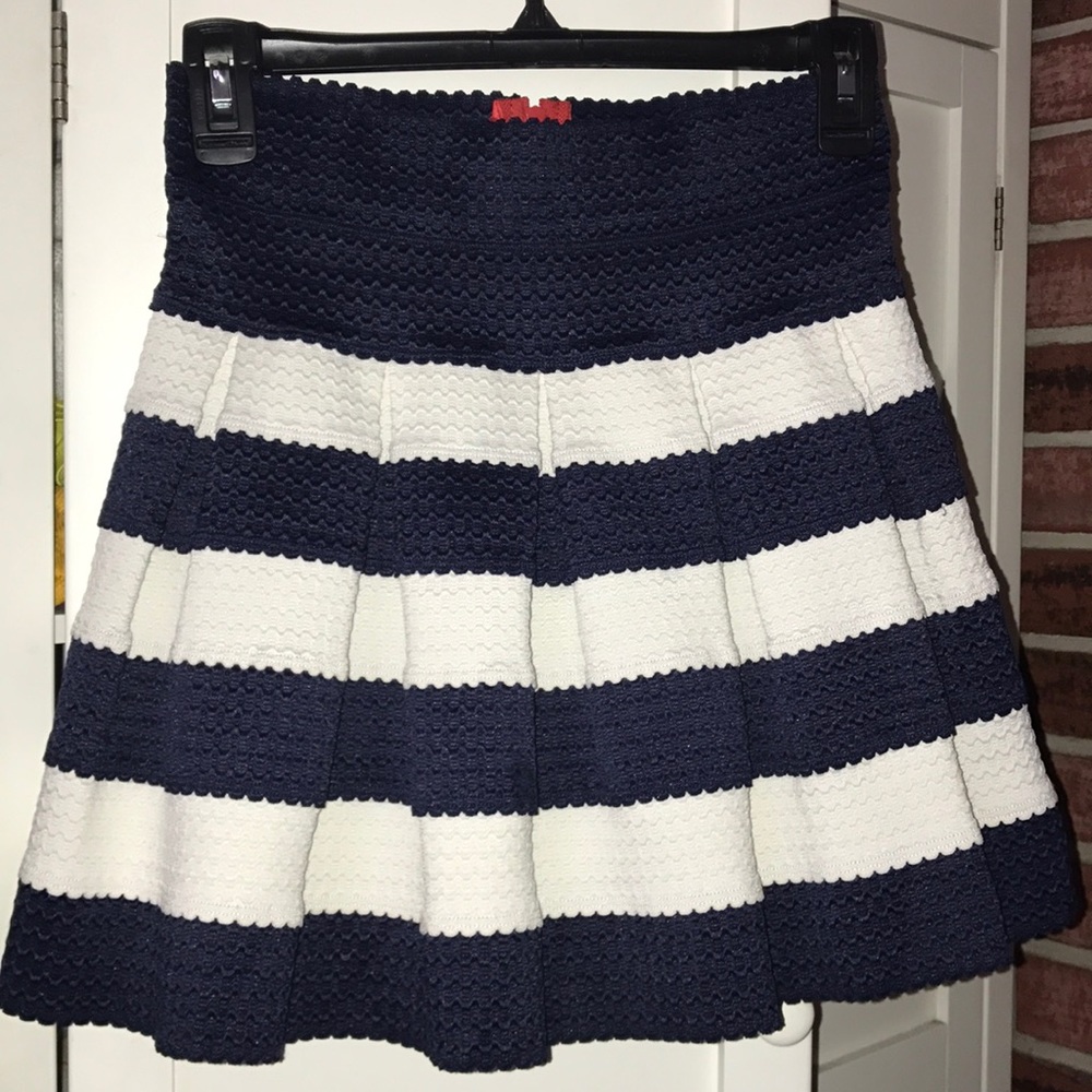 Navy blue and white skirt