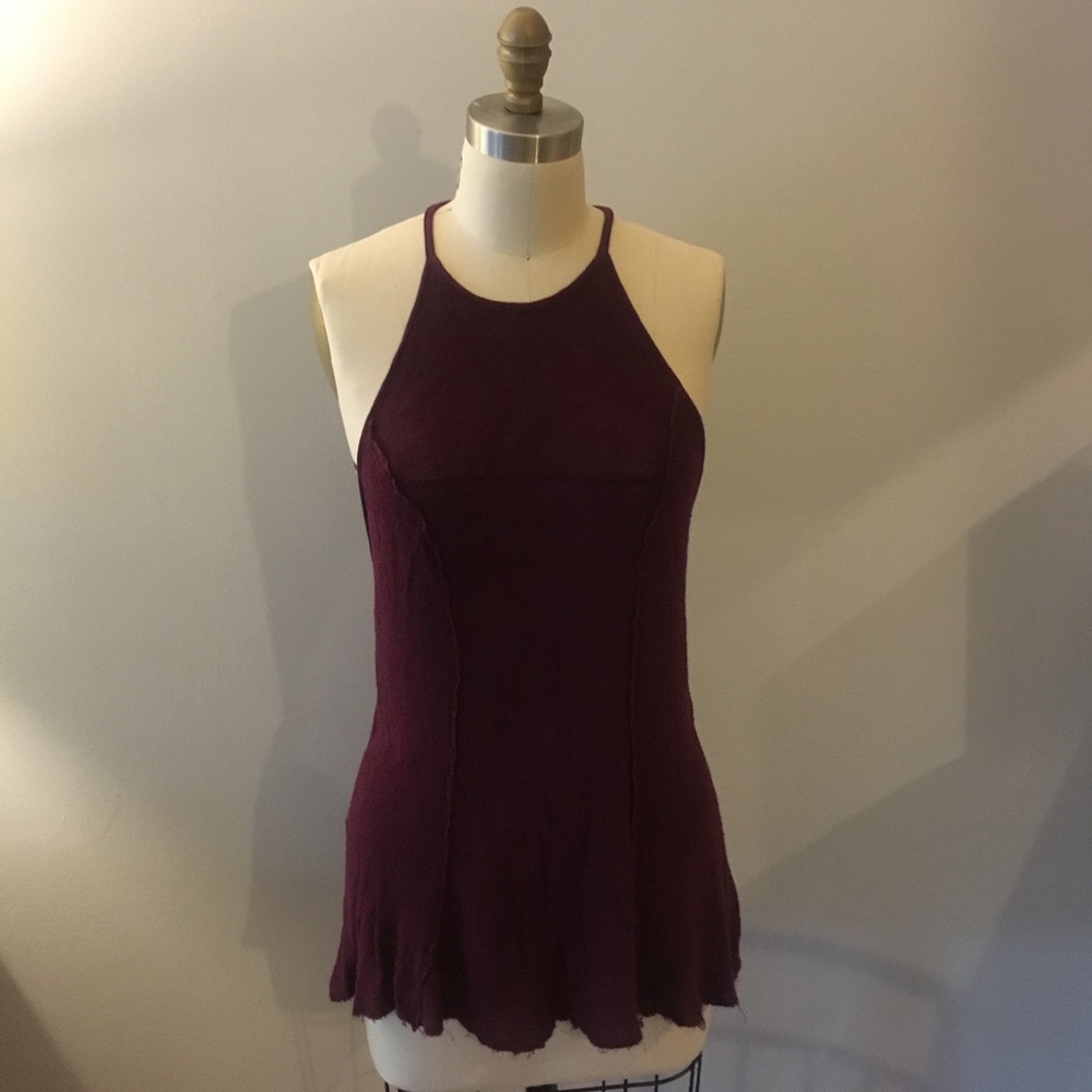 Tank top with lace back