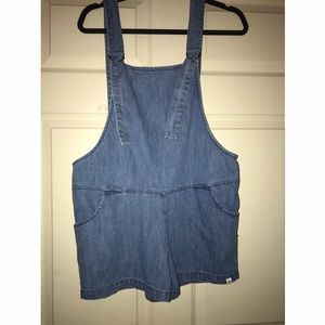 NEVER WORN LuLu's Denim Romper