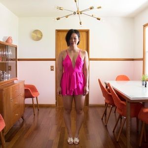 Hot Pink Romper