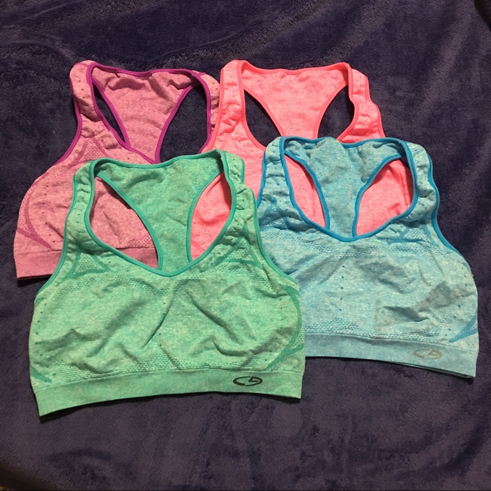 Set of 4 Champion Sports Bras Size XL