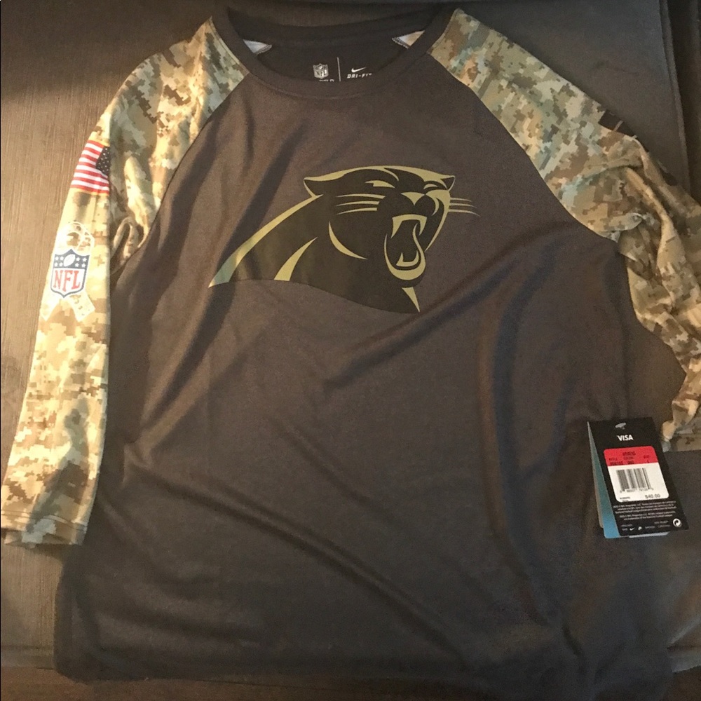 Carolina panthers salute to service camo shirt