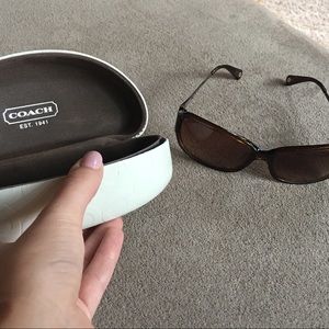 Brown coach sunglasses