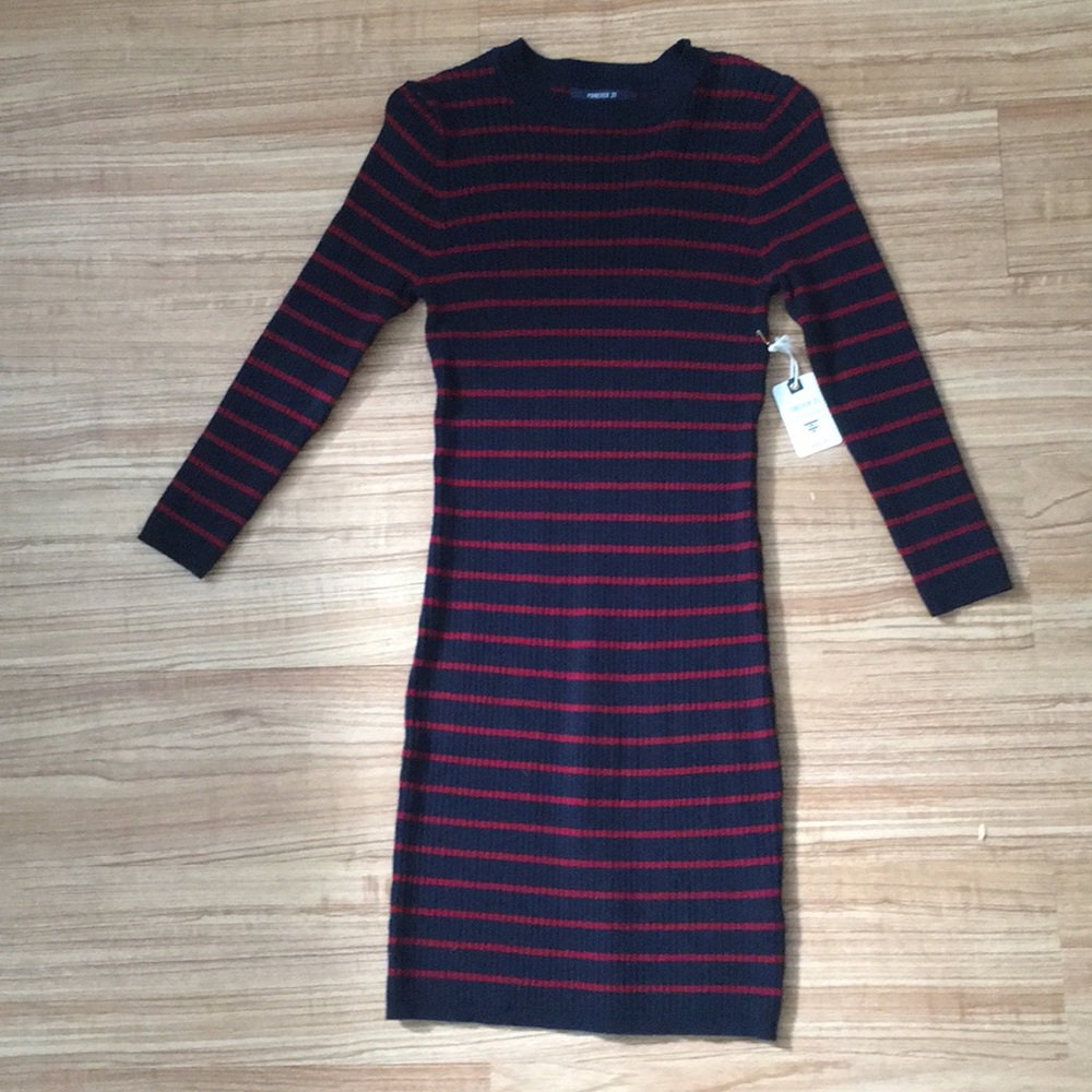 Striped bodycon dress