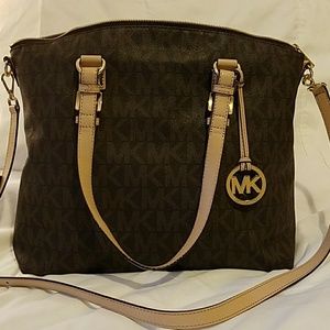 MICHAEL KORS MK JET SET LARGE SIGNATURE TOTE