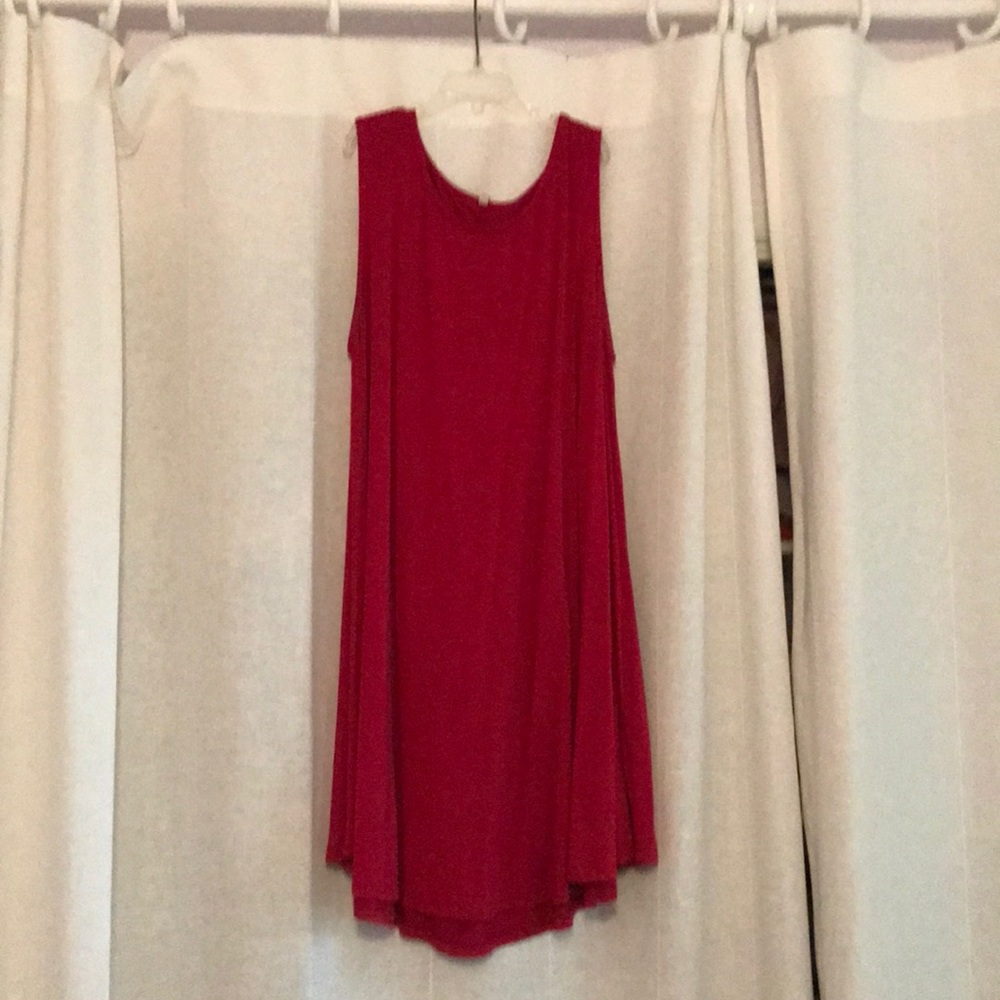 Red swing dress- size M