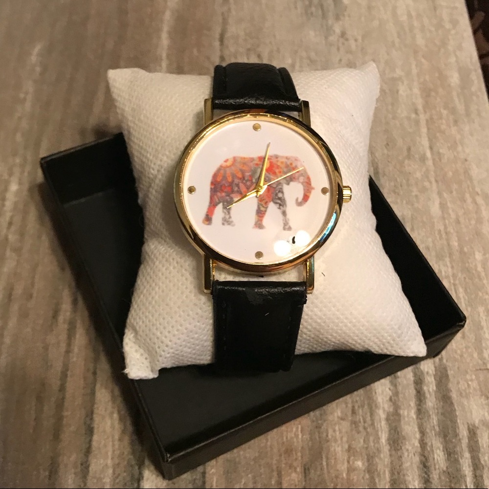 🎉 HOST PICK🎉 Quartz Elephant Weaved Leather Band - Picture 3 of 5