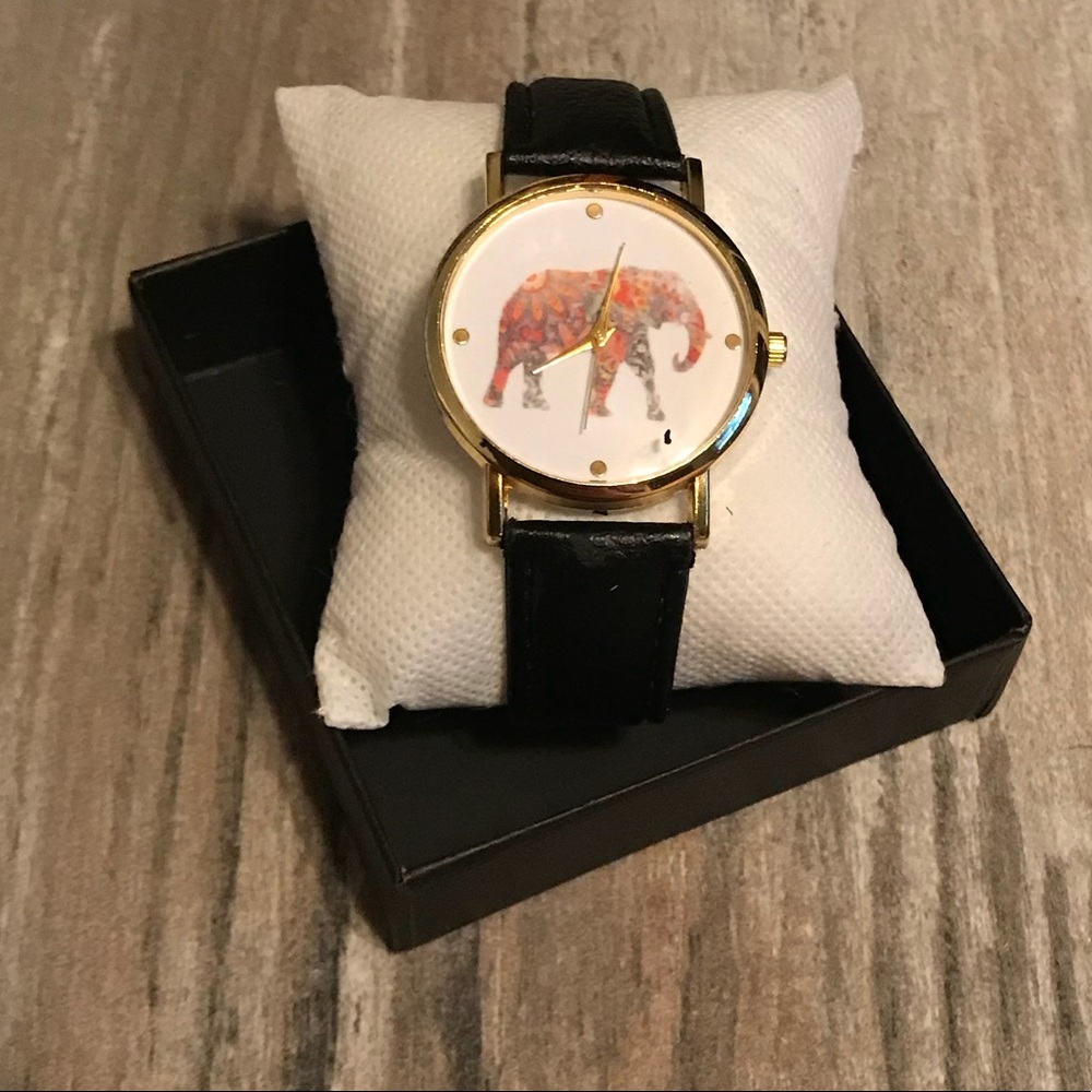 🎉 HOST PICK🎉 Quartz Elephant Weaved Leather Band - Picture 5 of 5