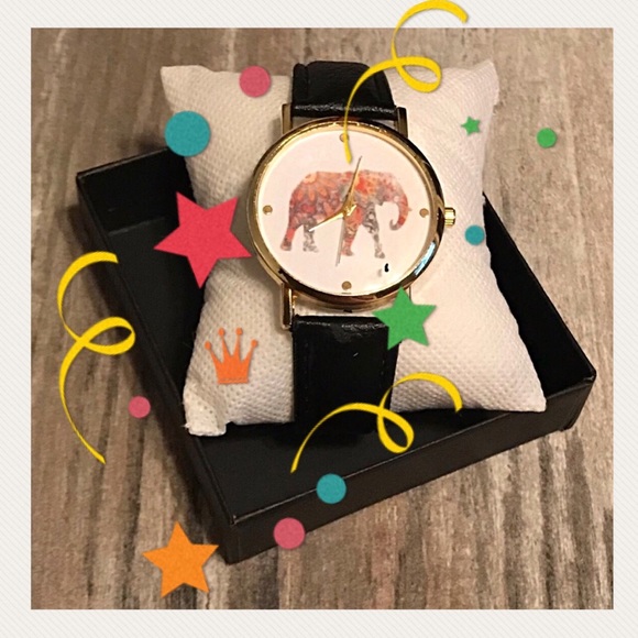 🎉 HOST PICK🎉 Quartz Elephant Weaved Leather Band - Picture 2 of 5