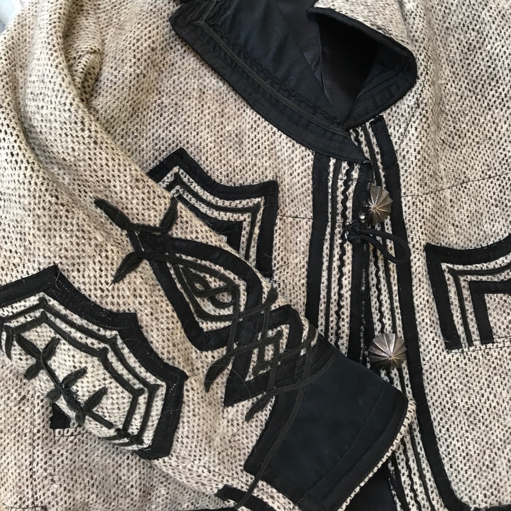 vintage wool jacket with detail