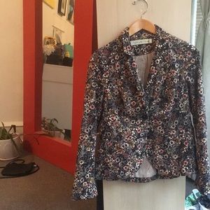 Anthropologie flower blazer