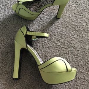 Lime green heels