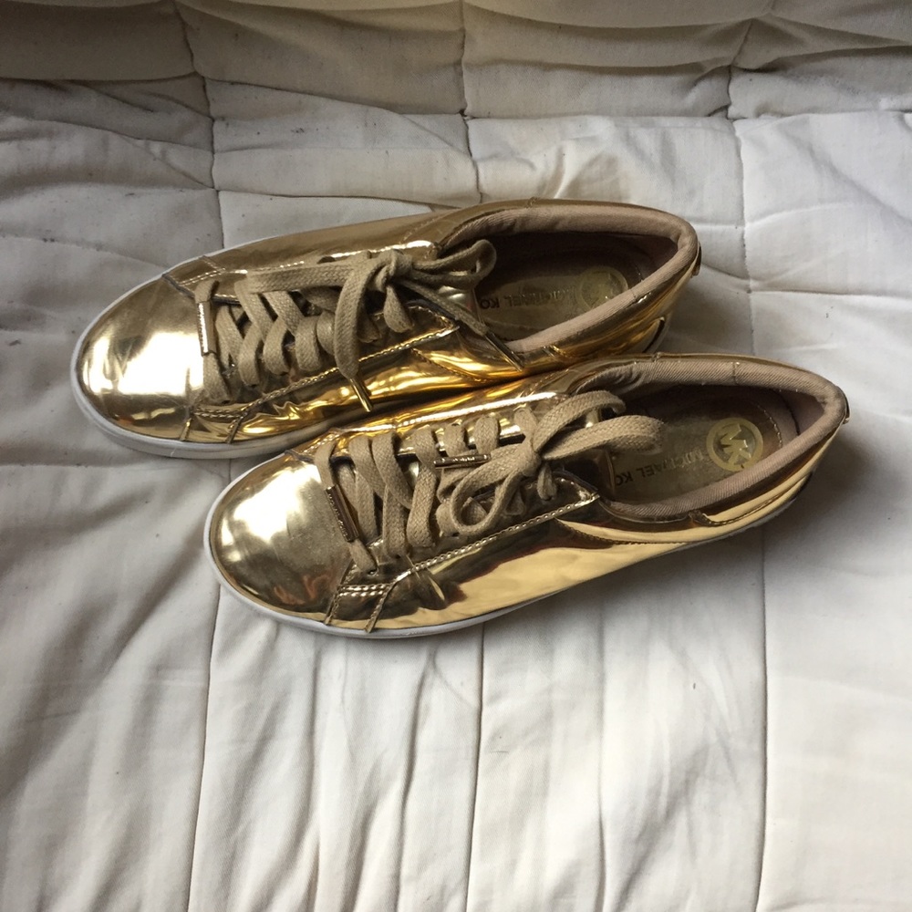 Michael Kors Golden Sneakers