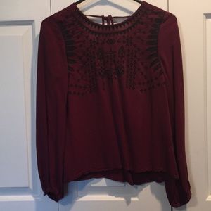 forever 21 embroidered long sleeve