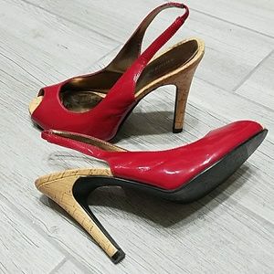 Red Slingback Heels