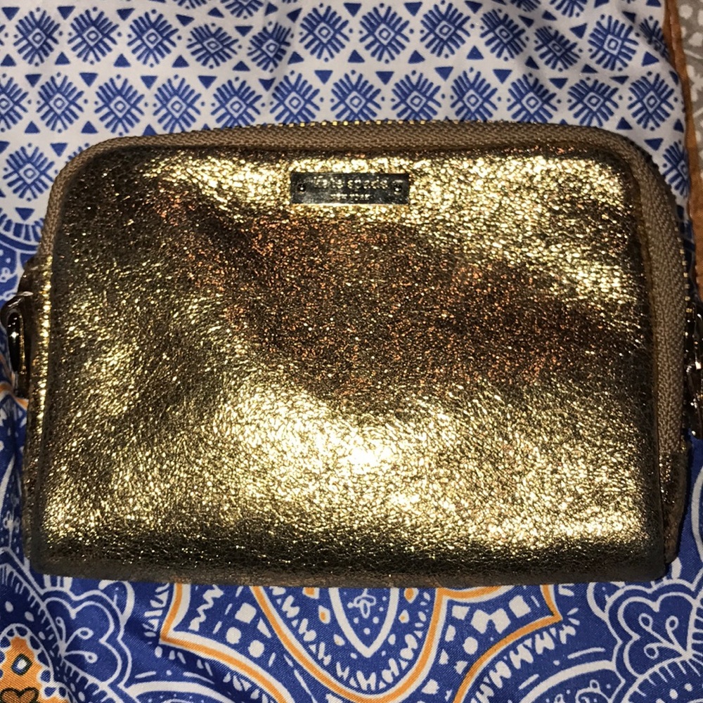 Kate spade gold clutch