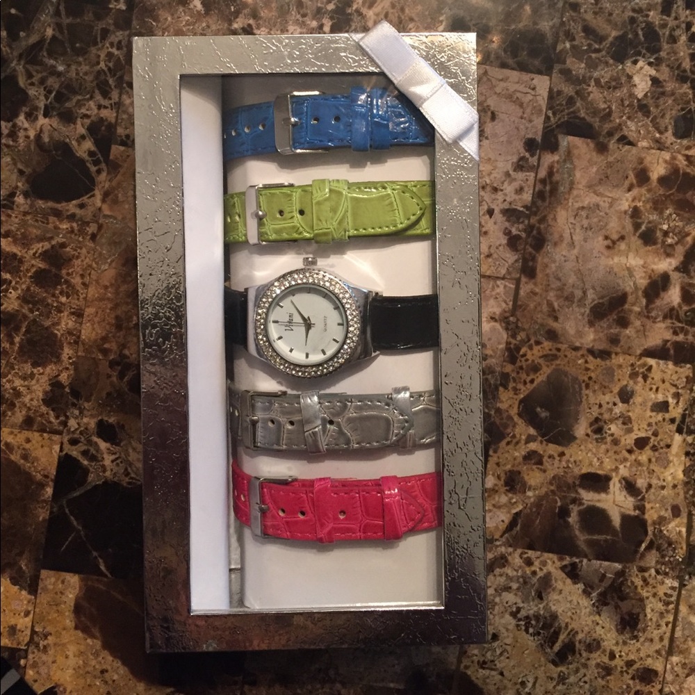 Alligator Vivani Watch Set In Multicolors - Picture 2 of 3