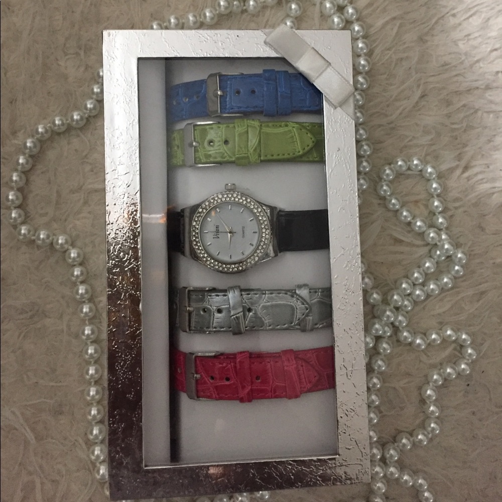 Alligator Vivani Watch Set In Multicolors - Picture 3 of 3