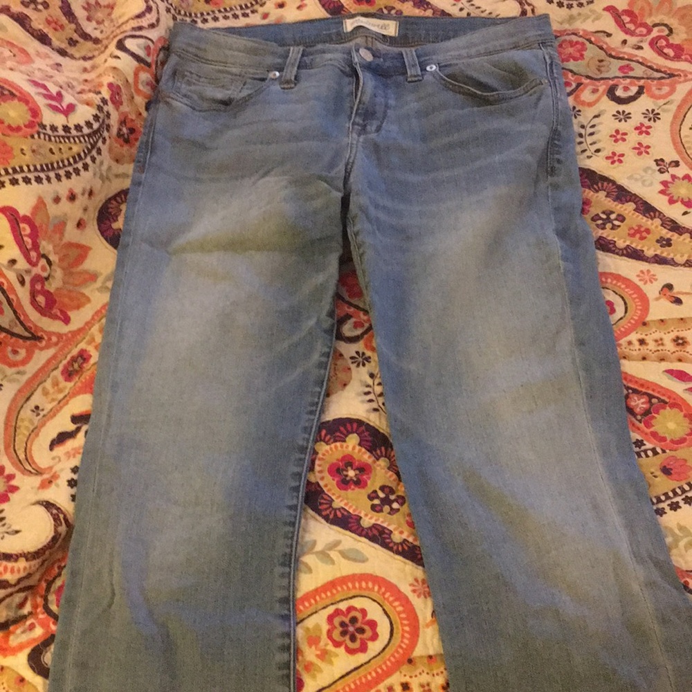 Madewell tall skinny jeans in light wash