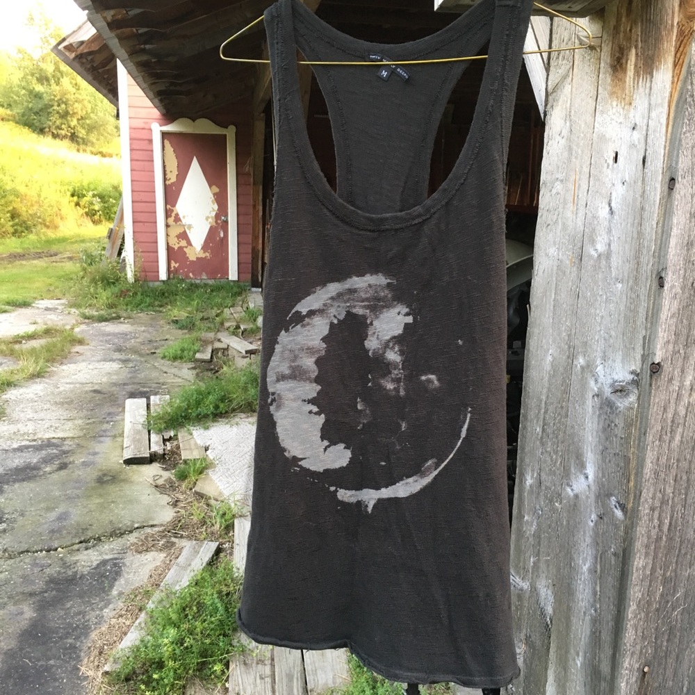 Truly, Madly, Deeply Long Racerback Moon Tank