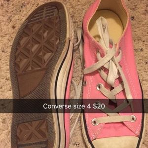 Pink converse great condition