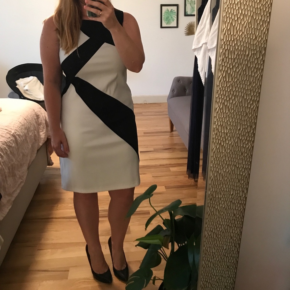 Color block sheath dress from AGB