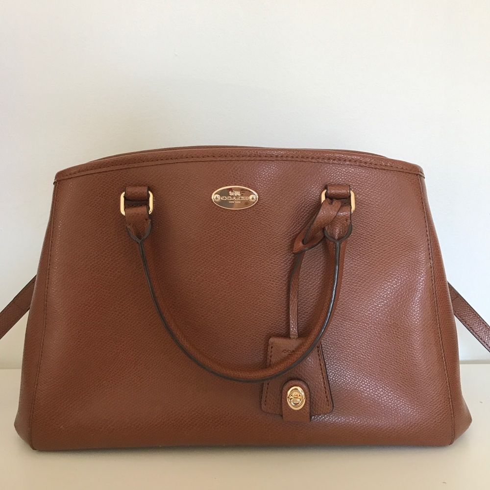 COACH Small Margot Carryall in Crossgrain Leather
