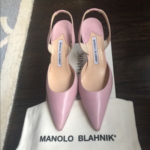 NWT in box Manolo Blahnik Carolyne heel.