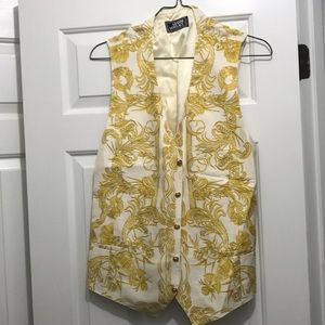 Vintage Gianni Versace Couture Gold Suit Vest