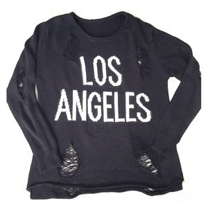 Distressed Los Angeles Sweater