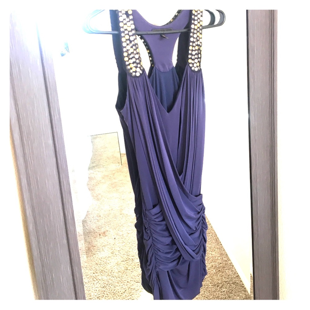 BCBG MaxAzria sequin racerback dress