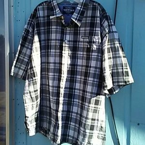 Nice Mens Plus Size Button Short Sleeve Shirt