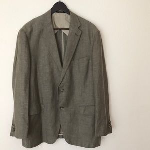 😍👔Men's HSM Sport Coat 44R Sage-colored👔 😍👔Men's HSM Sport Coat 44R Sage-colored👔
